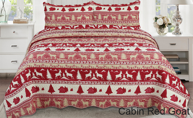 Image of Up to 69% off Pinsonic 3-Piece Quilt Sets Featuring 7 Unique Christmas Designs