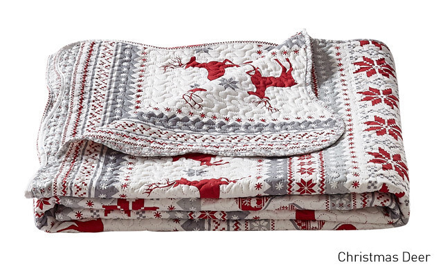 Image of Up to 69% off Pinsonic 3-Piece Quilt Sets Featuring 7 Unique Christmas Designs