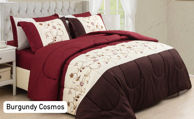 Image of Up to 72% Off a 7-Piece Printed Bed-in-a-Bag Comforter Sets
