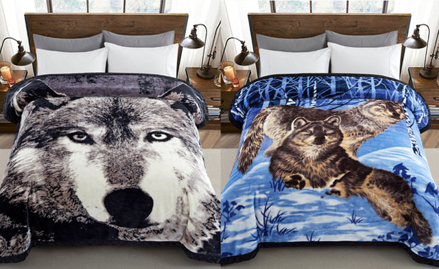 Image of $42.95 for a Reversible Faux Mink Animal Blanket (a $72.99 Value)