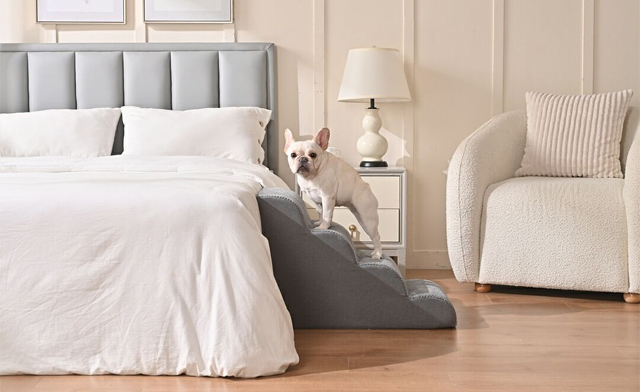 Image of $47 for a 4-Tier Dog Stair Foam Ramp (a $79.99 Value)