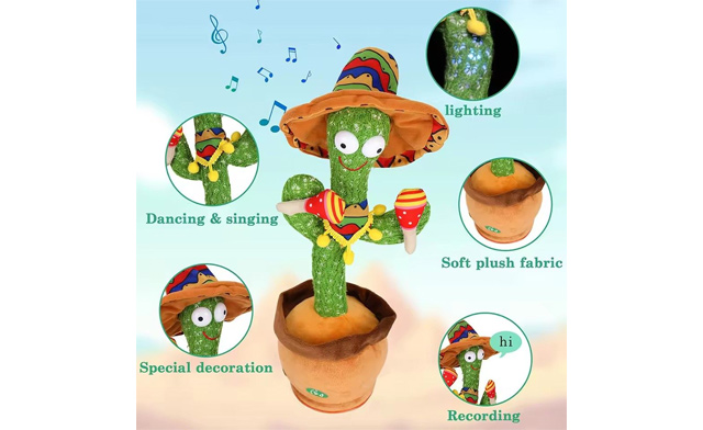 Image of $24 for a Kid's Talking Dancing Cactus Toy (a $39.99 Value)