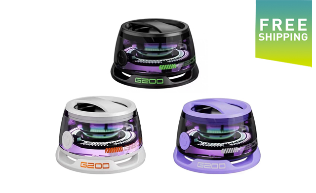 Image of $22 for a Magnetic Bluetooth Speaker with RGB Lights & Phone Holder (a $49.99 Value)