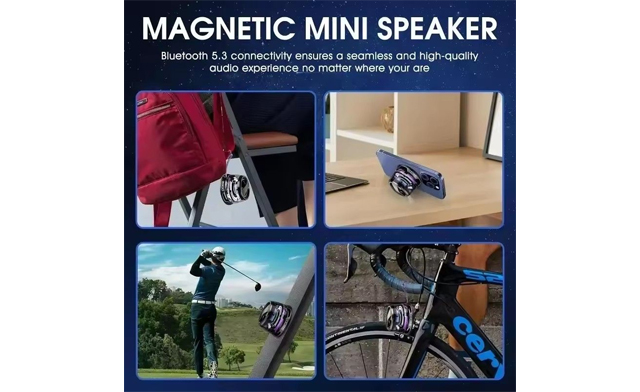 Image of $22 for a Magnetic Bluetooth Speaker with RGB Lights & Phone Holder (a $49.99 Value)