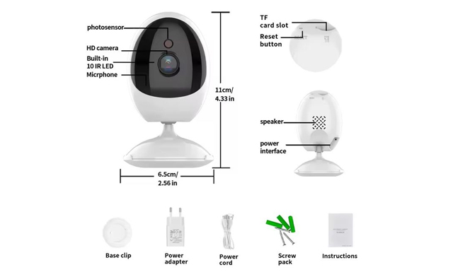 Image of $44 for a 1080P Wi-Fi Indoor Security Camera with Motion Detection (a $74.99 Value)