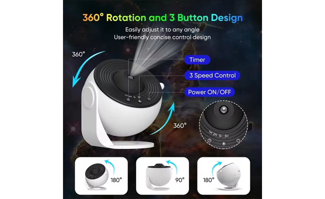 Image of $66 for a Galaxy Projector Night Light & Planetarium Lamp (a $89.99 Value)