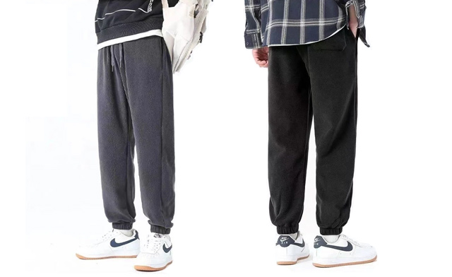 Image of $28.99 for Double-Sided Polar Fleece Cuffed Sweatpants (a $59.99 Value)