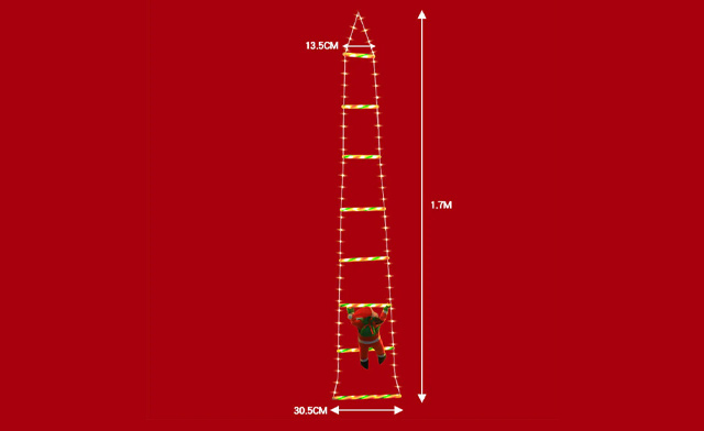 Image of $26.99 for a Christmas LED Ladder Hanging Light Decoration (a $59.99 Value)