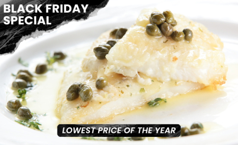 BLOWOUT! $31 for 2.2 kg of Atlantic Cod Portions (an $80 Value)