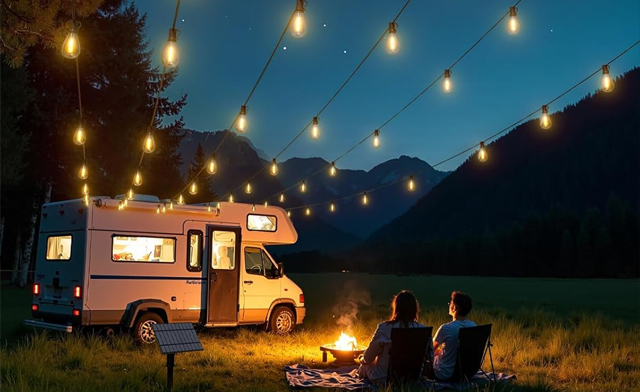 Image of $16 for 50FT Outdoor Solar String Lights (a $49.99 Value)