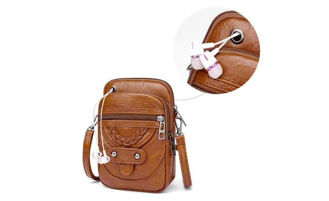 Image of $19 for a PU Leather Shoulder Bag (a $58.50 Value)