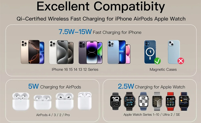 Image of $16 for a 3-in-1 Apple Charging Station (a $39.99 Value)