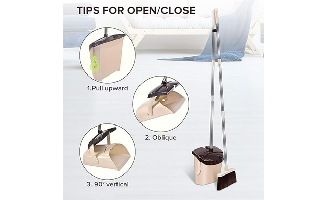 Image of $12 for a Mosuch Broom and Dustpan Set (a $29.99 Value)