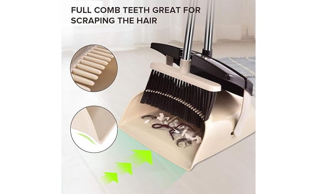 Image of $12 for a Mosuch Broom and Dustpan Set (a $29.99 Value)