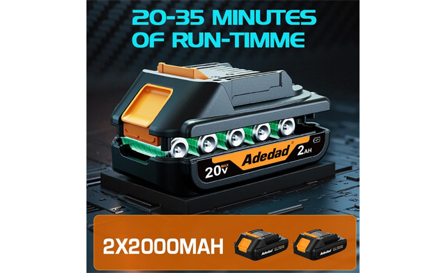 Image of $38 for a 20V Cordless Leaf Blower with 2 Batteries and Charger (an $89.99 Value)