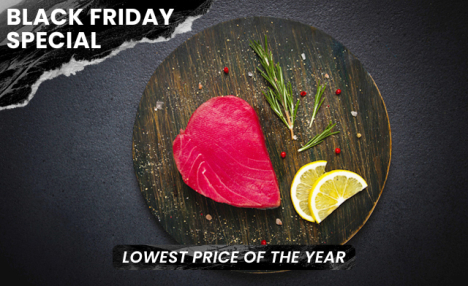 $79.99 for 10 lbs of NusaTuna 4oz AAA Prime Tuna Steaks (a $140 Value)