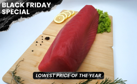 $125 for 15 lbs of NusaTuna 3-5 lb AAA Prime Tuna Loins (a $250 Value)
