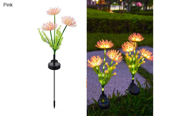 Image of $24.99 for Outdoor LED Solar Powered Flower Lights (a $44.99 Value)
