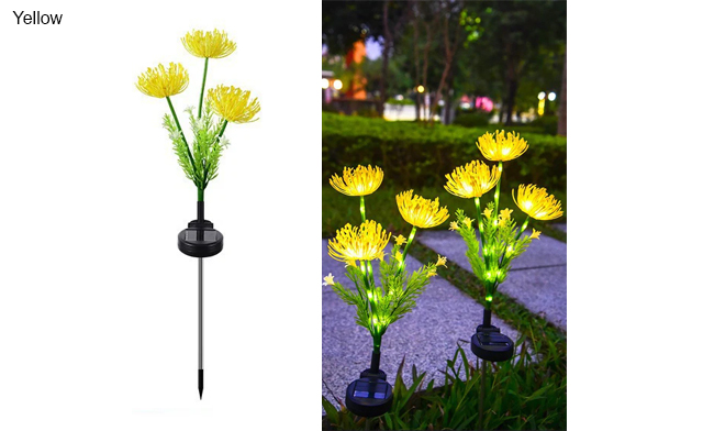 Image of $24.99 for Outdoor LED Solar Powered Flower Lights (a $44.99 Value)