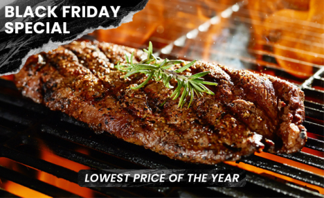 $74.99 for 10 x 8 oz Grass Fed Top Sirloin Steaks (a $160 Value)