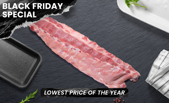 Image of $99.99 for 15 lbs of Pork Back Ribs (a $150 Value)