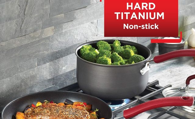 Image of $139 for a T-fal Ultimate Hard Anodized Nonstick Cookware 12-Piece Set (a $364.89 Value)