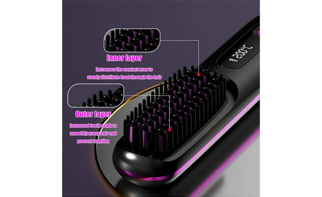 Image of $23.99 for a Portable Fast Heating Straightener Brush (a $39.99 Value)
