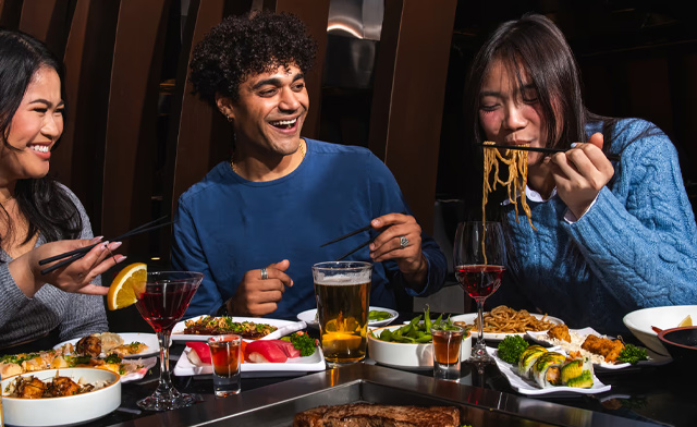 Image of $79 & Up for a Seven-Course Prix-Fixe Teppanyaki Dinner for 2 or 4 people (9 Locations)