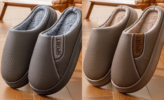 Image of $20.99 for Men's Winter Cotton Slippers (a $49.99 Value)