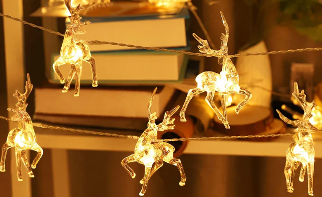 Image of $17.99 for 1.5M 10 LED Christmas Reindeer String Lights (a $29.99 Value)