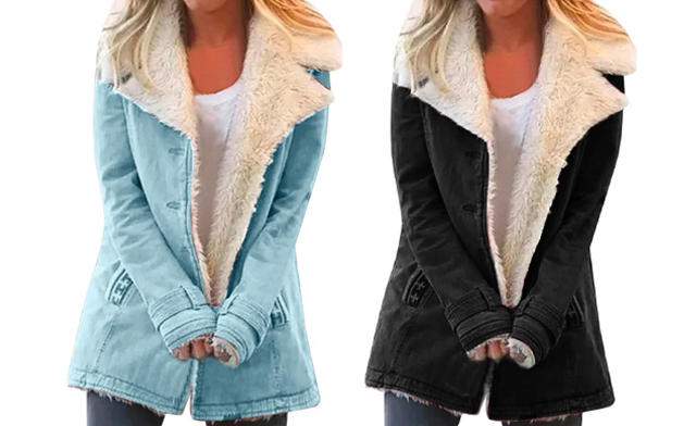 Image of $35.99 for an Autumn and Winter Fleece Warm Coat (a $45.99 Value)