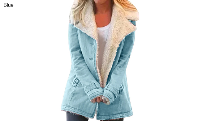Image of $35.99 for an Autumn and Winter Fleece Warm Coat (a $45.99 Value)