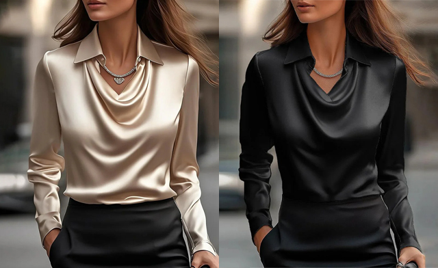 Image of $24.99 for a Women’s Elegant Collared Shirt (a $44.99 Value)