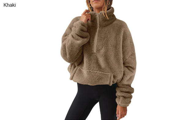Image of $29.99 for Women’s Plush Half-Zip Sweatshirt (a $79.99 Value)