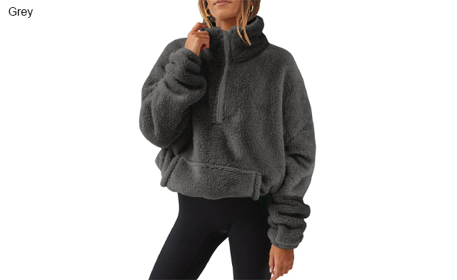 Image of $29.99 for Women’s Plush Half-Zip Sweatshirt (a $79.99 Value)