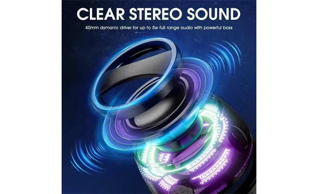 Image of $20 for a Magnetic Bluetooth Speaker with RGB Lights & Phone Holder (a $49.99 Value)