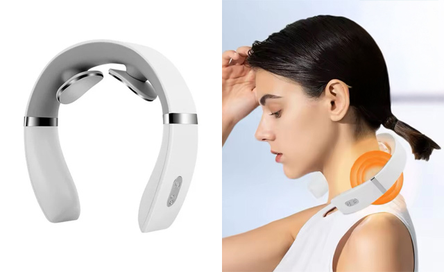 Image of $27 for a Portable Rechargeable Heated EMS Neck Massager (a $104.99 Value)