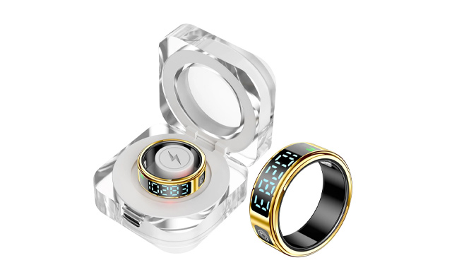 Image of $59 for a Waterproof Health Tracking Smart Ring with LED (a $139.99 Value)