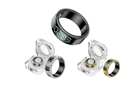 $59 for a Waterproof Health Tracking Smart Ring with LED (a $139.99 Value)