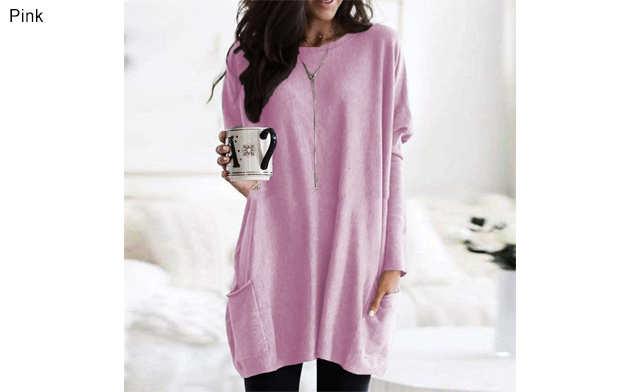 Image of $24 for a Women’s Long Sleeve Pocket T-Shirt (a $49 Value)
