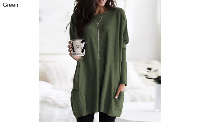 Image of $24 for a Women’s Long Sleeve Pocket T-Shirt (a $49 Value)