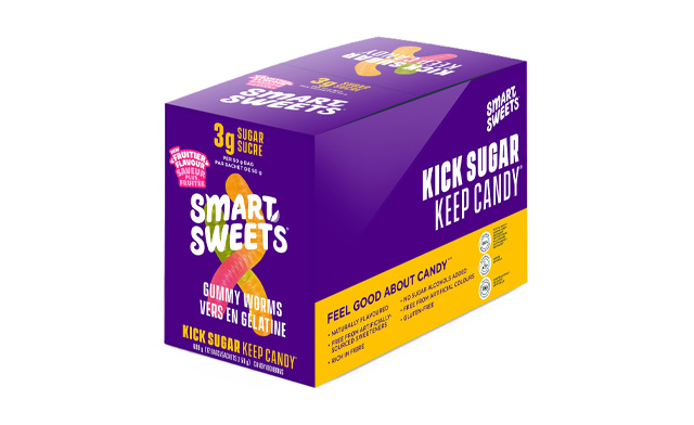 Image of $40 for 12 x 50g SmartSweets Gummy Worms Case (a $45 Value)