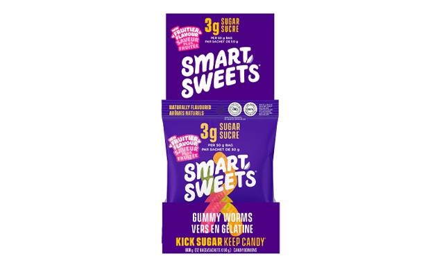 Image of $40 for 12 x 50g SmartSweets Gummy Worms Case (a $45 Value)