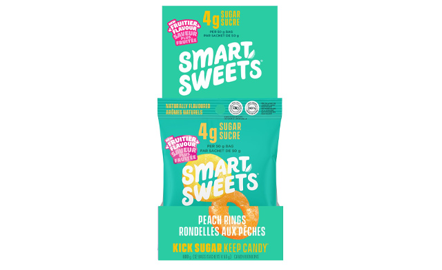 Image of $40 for 12 x 50g SmartSweets Peach Rings Case (a $45 Value)
