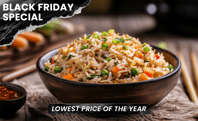 Image of $37 for 2 kg of Vegetable Fried Rice (a $48 Value)