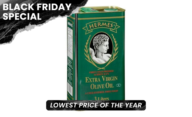 Image of $169.99 for 4 x 3L Hermes Extra Virgin Olive Oil Case (a $510 Value)