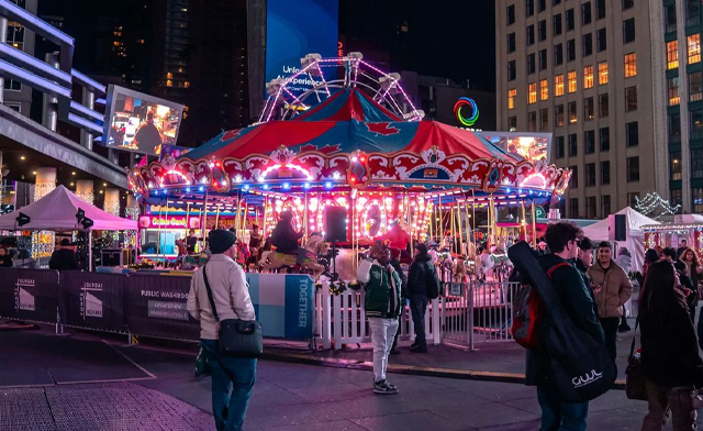 Image of FLASH SALE! $19 for 4 Ride Tickets & Mini Donuts at Winter Glow at Sankofa Square