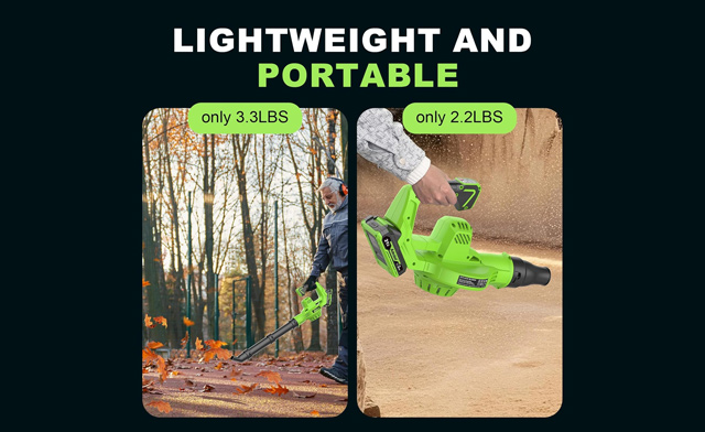 Image of $40 for a 21V Cordless Leaf Blower with 4-in-1 Nozzle Design (a $99.99 Value)