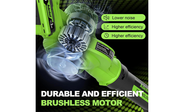 Image of $40 for a 21V Cordless Leaf Blower with 4-in-1 Nozzle Design (a $99.99 Value)