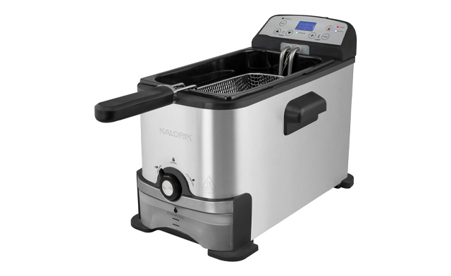 Image of $107 for a Kalorik 3.2 Quart Digital Deep Fryer with Oil Filtration (a $135.99 Value)